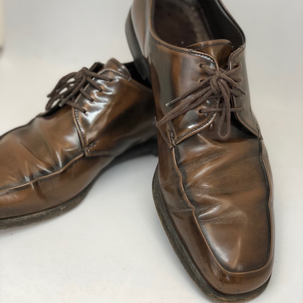 PRADA MENS BROWN SHOES SIZE 8